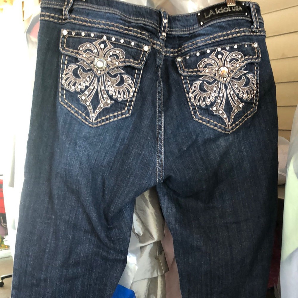 L.A. idol Women's Dark Blue Boot Cut Jeans
